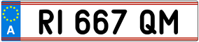 Trailer License Plate